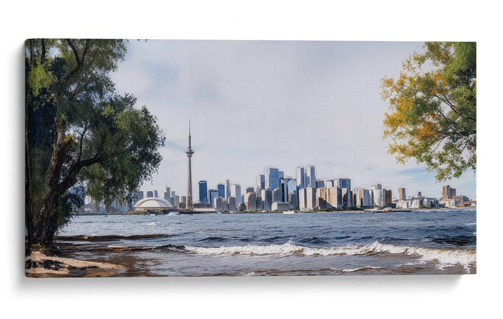Luz del Skyline de Toronto - Carlos Franken | Cuadro decorativo de Canvas Lab