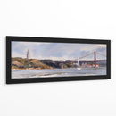 Navegando bajo el Puente de Lisboa - Carlos Franken | Cuadro decorativo de Canvas Lab