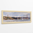 Navegando bajo el Puente de Lisboa - Carlos Franken | Cuadro decorativo de Canvas Lab