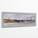 Navegando bajo el Puente de Lisboa - Carlos Franken | Cuadro decorativo de Canvas Lab