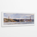 Navegando bajo el Puente de Lisboa - Carlos Franken | Cuadro decorativo de Canvas Lab