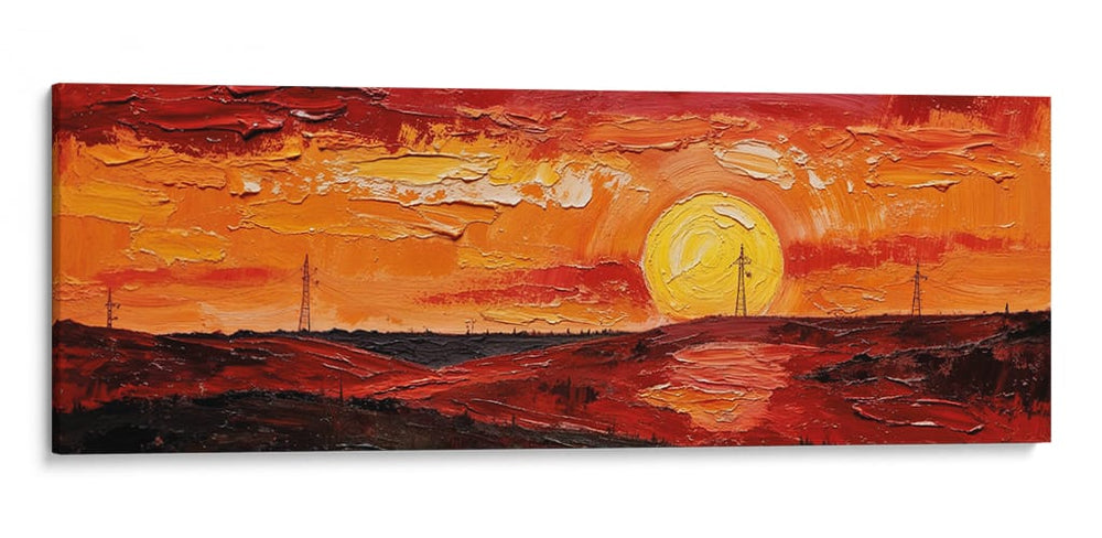 Horizonte en Llamas - Carlos Franken | Cuadro decorativo de Canvas Lab