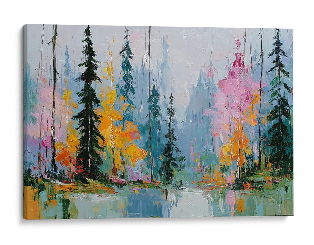 Bosque abstracto - DIEGO D L | Cuadro decorativo de Canvas Lab