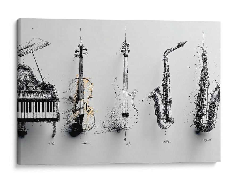 Instrumentos  - DIEGO D L | Cuadro decorativo de Canvas Lab