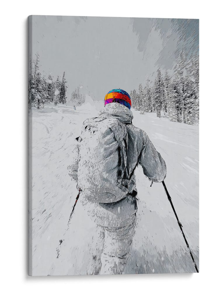 Hombre en nieve - DIEGO D L | Cuadro decorativo de Canvas Lab