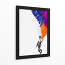 Hombre con paracaídas  - DIEGO D L | Cuadro decorativo de Canvas Lab