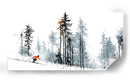 Esquiador en contraste de la nieve - DIEGO D L | Cuadro decorativo de Canvas Lab