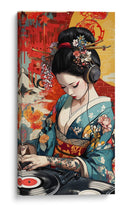 Geisha Urbana - Puffy Design | Cuadro decorativo de Canvas Lab