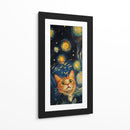 Gato Estelar - Puffy Design | Cuadro decorativo de Canvas Lab