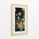 Gato Estelar - Puffy Design | Cuadro decorativo de Canvas Lab