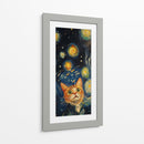 Gato Estelar - Puffy Design | Cuadro decorativo de Canvas Lab