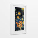 Gato Estelar - Puffy Design | Cuadro decorativo de Canvas Lab