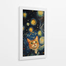 Gato Estelar - Puffy Design | Cuadro decorativo de Canvas Lab