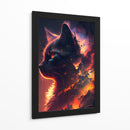 Gato de Brasa - Puffy Design | Cuadro decorativo de Canvas Lab