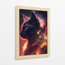Gato de Brasa - Puffy Design | Cuadro decorativo de Canvas Lab