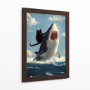 El Gato Marino - Puffy Design | Cuadro decorativo de Canvas Lab