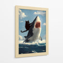 El Gato Marino - Puffy Design | Cuadro decorativo de Canvas Lab