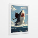 El Gato Marino - Puffy Design | Cuadro decorativo de Canvas Lab
