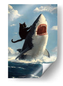 El Gato Marino - Puffy Design | Cuadro decorativo de Canvas Lab