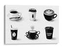 Variedad de bebidas de cafeina  - DIEGO D L | Cuadro decorativo de Canvas Lab