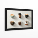 Iconos de colores de cafe - DIEGO D L | Cuadro decorativo de Canvas Lab