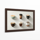 Iconos de colores de cafe - DIEGO D L | Cuadro decorativo de Canvas Lab