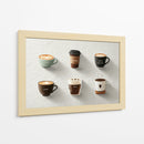 Iconos de colores de cafe - DIEGO D L | Cuadro decorativo de Canvas Lab