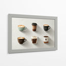 Iconos de colores de cafe - DIEGO D L | Cuadro decorativo de Canvas Lab
