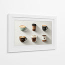 Iconos de colores de cafe - DIEGO D L | Cuadro decorativo de Canvas Lab