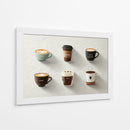 Iconos de colores de cafe - DIEGO D L | Cuadro decorativo de Canvas Lab