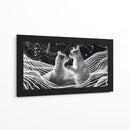 Ondas y Gatos - Cecilia Flores | Cuadro decorativo de Canvas Lab