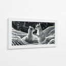Ondas y Gatos - Cecilia Flores | Cuadro decorativo de Canvas Lab