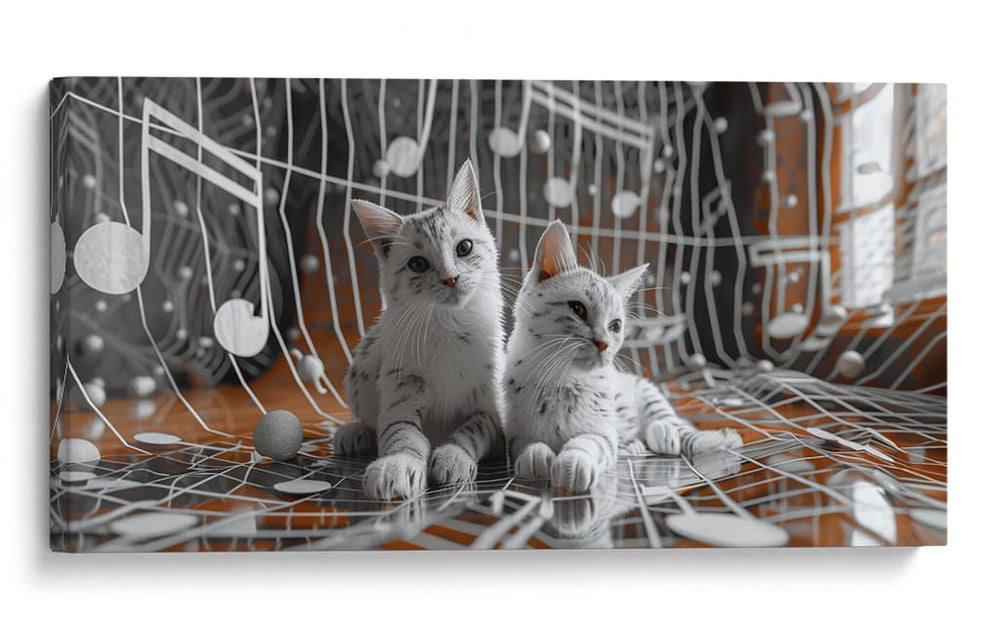 Gatos II - Cecilia Flores | Cuadro decorativo de Canvas Lab