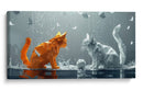 Gatos con música - Cecilia Flores | Cuadro decorativo de Canvas Lab
