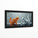 Gatos con música - Cecilia Flores | Cuadro decorativo de Canvas Lab