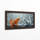 Gatos con música - Cecilia Flores | Cuadro decorativo de Canvas Lab