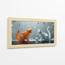 Gatos con música - Cecilia Flores | Cuadro decorativo de Canvas Lab