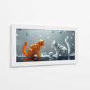 Gatos con música - Cecilia Flores | Cuadro decorativo de Canvas Lab