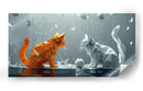 Gatos con música - Cecilia Flores | Cuadro decorativo de Canvas Lab