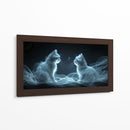 Gatos fantasmas - Cecilia Flores | Cuadro decorativo de Canvas Lab