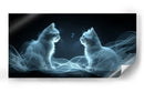 Gatos fantasmas - Cecilia Flores | Cuadro decorativo de Canvas Lab