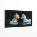 Gatos musicales - Cecilia Flores | Cuadro decorativo de Canvas Lab