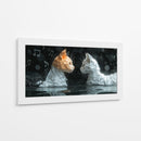 Gatos musicales - Cecilia Flores | Cuadro decorativo de Canvas Lab