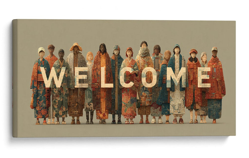 Todos somos bienvenidos - DIEGO D L | Cuadro decorativo de Canvas Lab