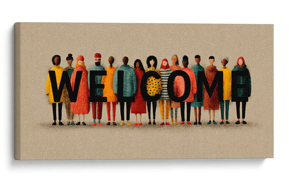 Bienvenidos - DIEGO D L | Cuadro decorativo de Canvas Lab