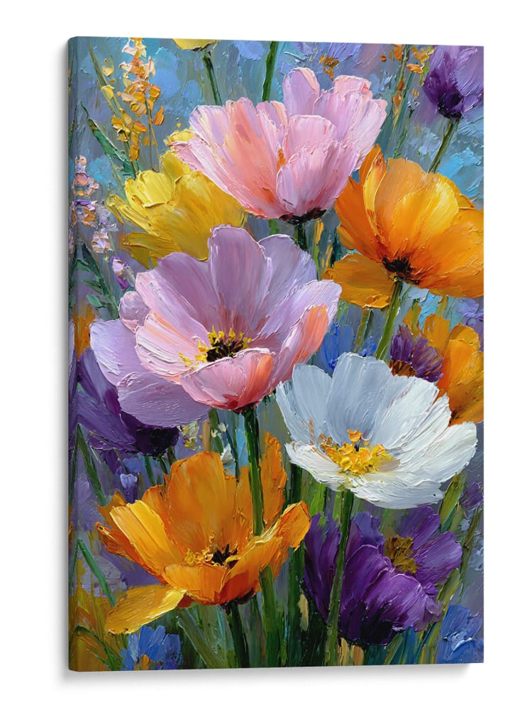 Flores color pastel - DIEGO D L | Cuadro decorativo de Canvas Lab