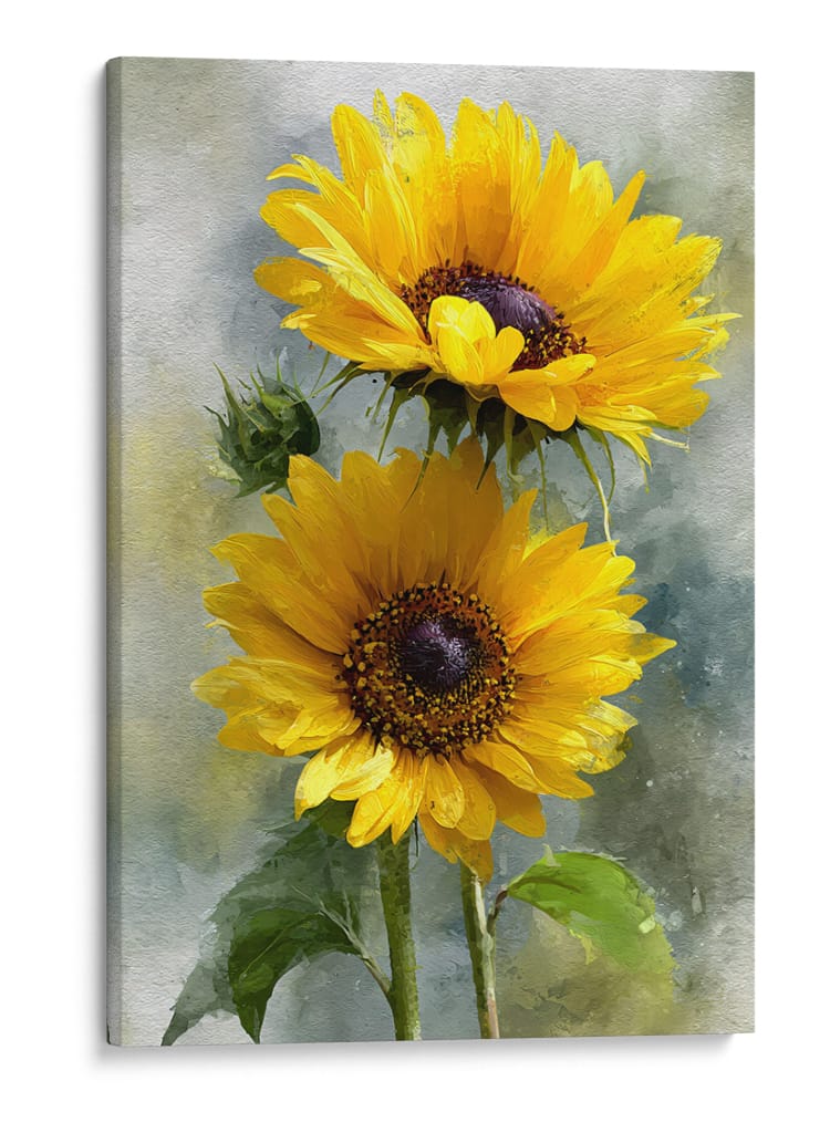 Par de girasoles - DIEGO D L | Cuadro decorativo de Canvas Lab