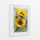 Par de girasoles - DIEGO D L | Cuadro decorativo de Canvas Lab