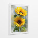 Par de girasoles - DIEGO D L | Cuadro decorativo de Canvas Lab