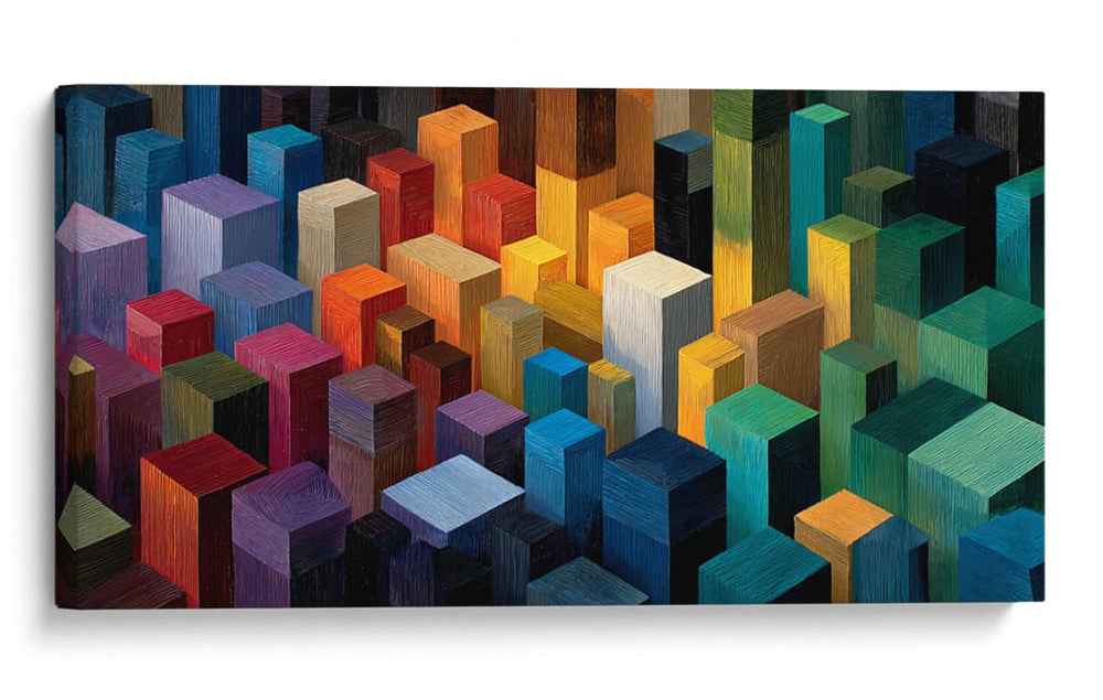 Bloques de colores - DIEGO D L | Cuadro decorativo de Canvas Lab